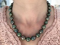 Pearl Paradise circled baroque Tahitian necklace