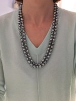 52-inch Tahitian pearl rope doubled