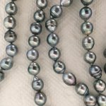 8 to 11mm silver blue baroque Tahitians