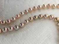 metallic freshwater pearl rope from Pearl Paradise