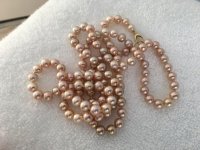 36 metallic freshwater pearl rope Pearl Paradise