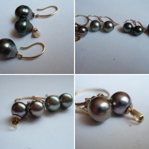 Baroquе and round Tahitian pearls