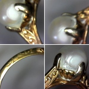 Vintage pearl ring