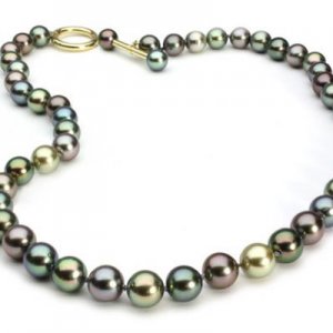 multi-color tahitian necklace - pearl paradise