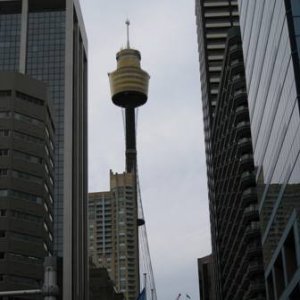 Funky shot of Centrepoint Tower - trying to be clever here.