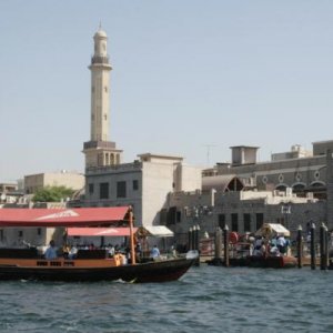 Crossing the creek in Dubai