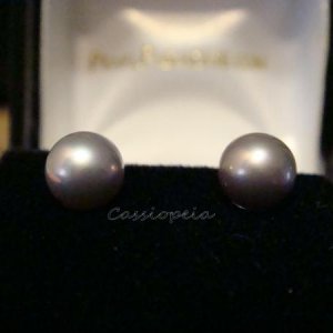 Exotic Metallic FW Pearls from PP (6.5-7mm)  silver with lavender/pink overtones