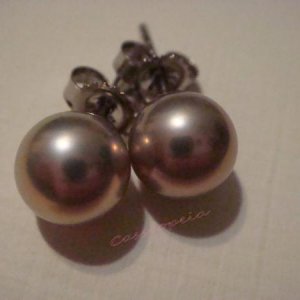 Exotic Metallic FW Pearls from PP (6.5-7mm)  silver with lavender/pink overtones