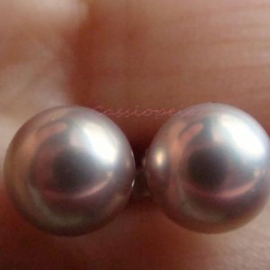 Exotic Metallic FW Pearls from PP (6.5-7mm)  silver with lavender/pink overtones