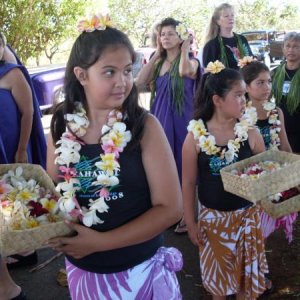 Could there be any more adorable young girls on Kaua`i?