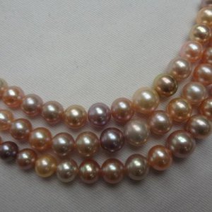 4.5 -9mm metalic mixedcolor pearl strands