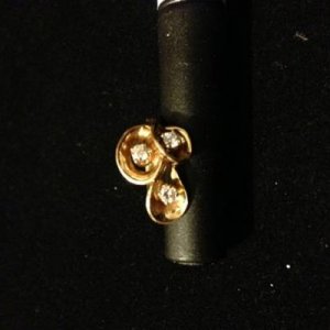 Vintage Floral Ring  14K