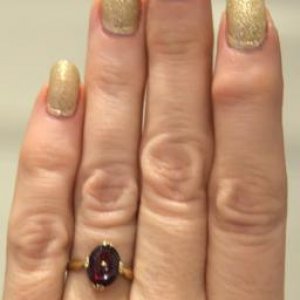 Grandmother's garnet ring 1