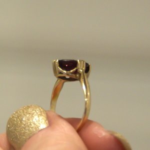 Grandmother's garnet ring 2