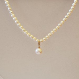 5mm top quality pearl with 9mm pearl pendant 1