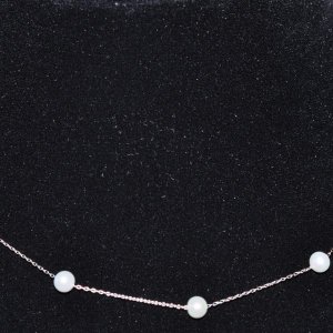 floating star necklace with 6 mm pearls 1