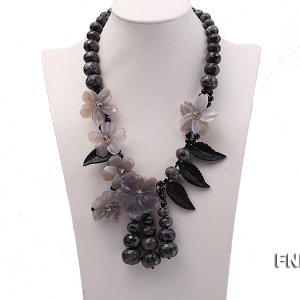 Piece of Art-Gorgeous natural agate necklace