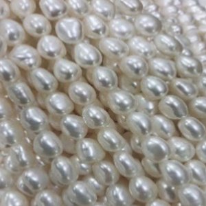 What we're usually sent, and want to buy. High quality 10-12 width baroque pearls