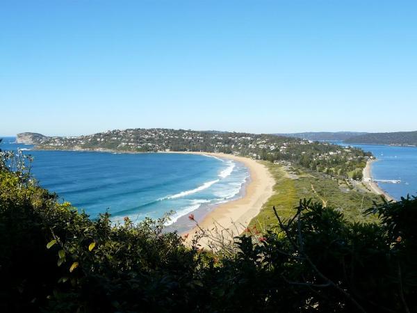 2.  Barrenjoey headland - we started our walk at the far tip of this headland (from where the photo was taken).  Beautiful and famous Palm Beach  is on the surfside, and playground for the wealthy Pittwater on the still side.  This is Sydney's northernmost tip!