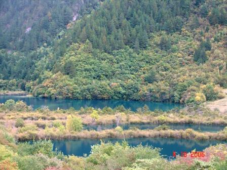 A maze of lakes big and small....