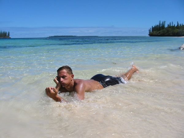 Bored on the Isle of Pines, New Caledonia.