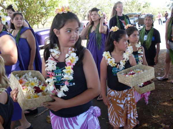 Could there be any more adorable young girls on Kaua`i?