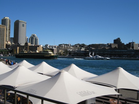 Darling Harbour again. Just outside the Opera House.