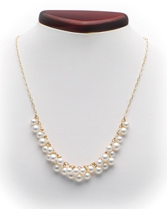 Freshwater Pearl Cluster Necklace