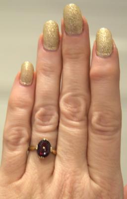 Grandmother's garnet ring 1