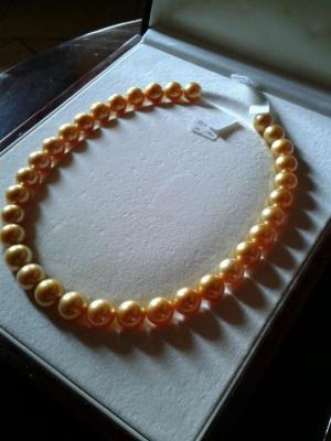 Our AAA Grade of Golden South Sea Pearls size 14mm - 17mm