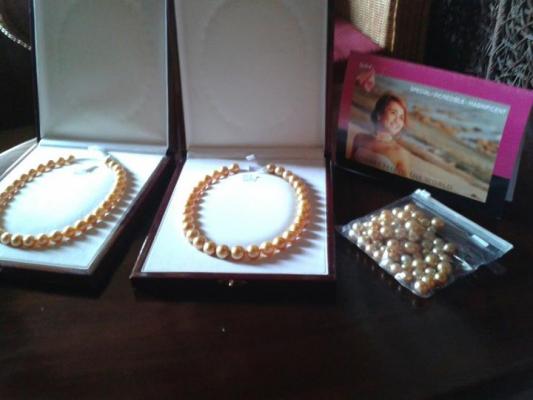 Our AAA Grade of Golden South Sea Pearls