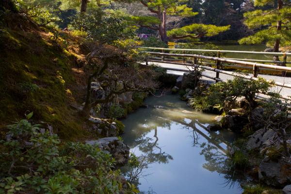 Outside Golden temple in Japan