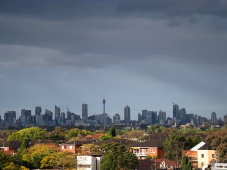 Rainy day shot. At least I can see the CBD from my place. It was on the other side of the rainbow.