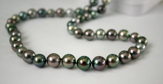 Tahitian pearl rope made from 3 Tara & Sons strands.